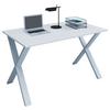 Schreibtisch Lona L: 140 Cm Weiß - Weiß, MODERN, Holzwerkstoff/Metall (140/80/76cm) - MID.YOU