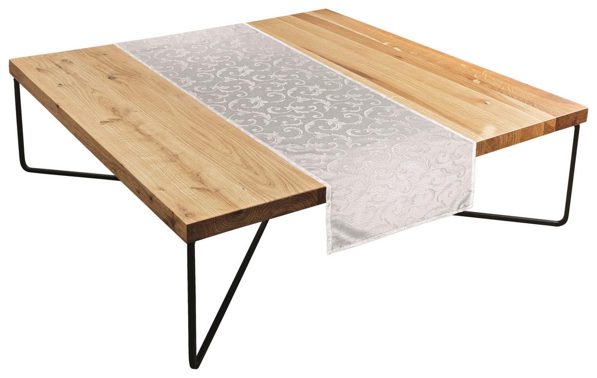 Asztali Futó Anita Kb. 40/140cm - fehér, Modern, textil (40/140cm) - Luca Bessoni