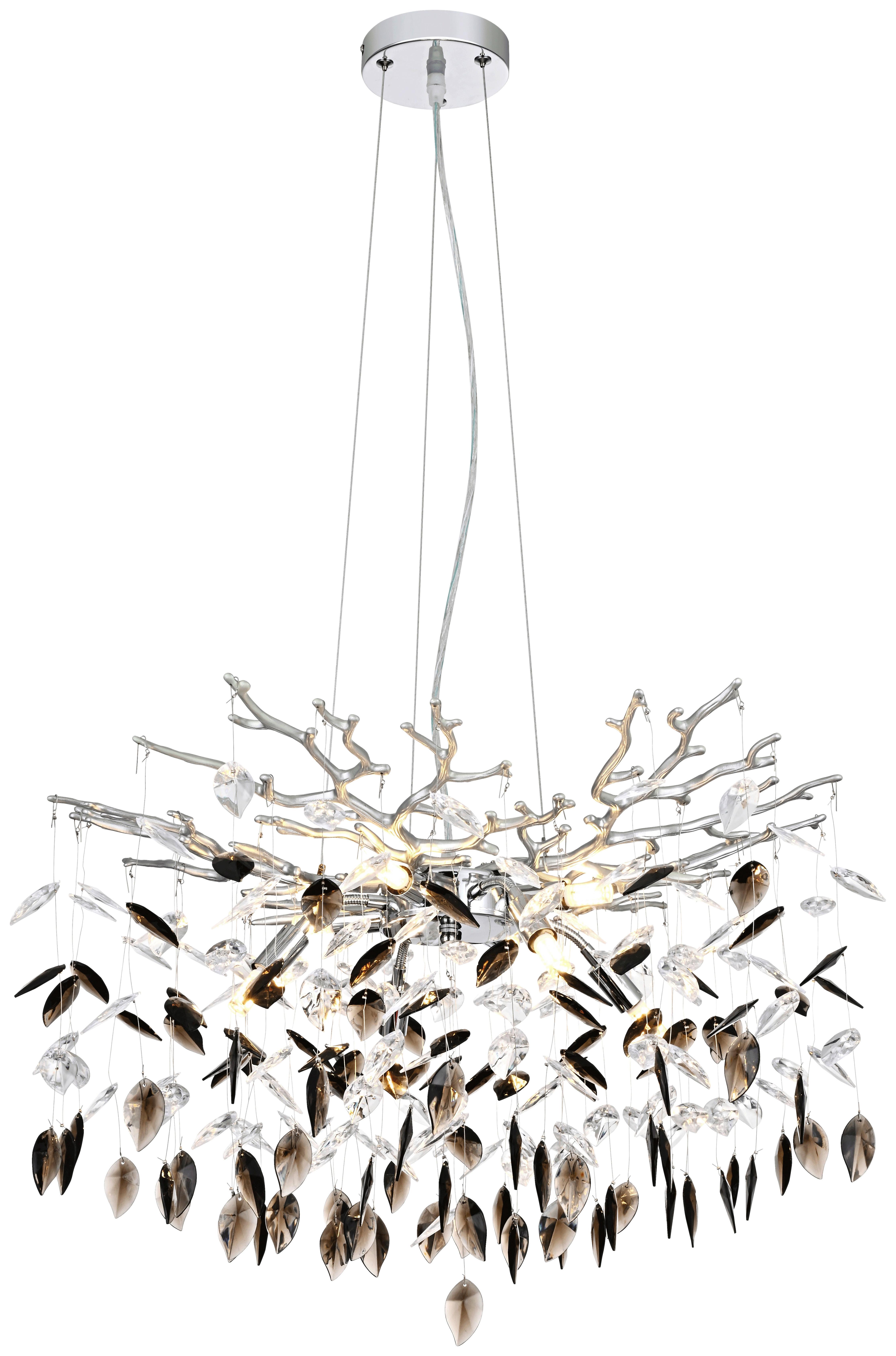 HÄNGELEUCHTE CHRISTOF - Klar/Chromfarben, Basics, Kunststoff/Metall (61/120cm) - James Wood
