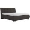 Čalúnená posteľ s roštom Universe,180x200cm,tmavohnedá - tmavohnedá, Modern, textil (180/200cm)