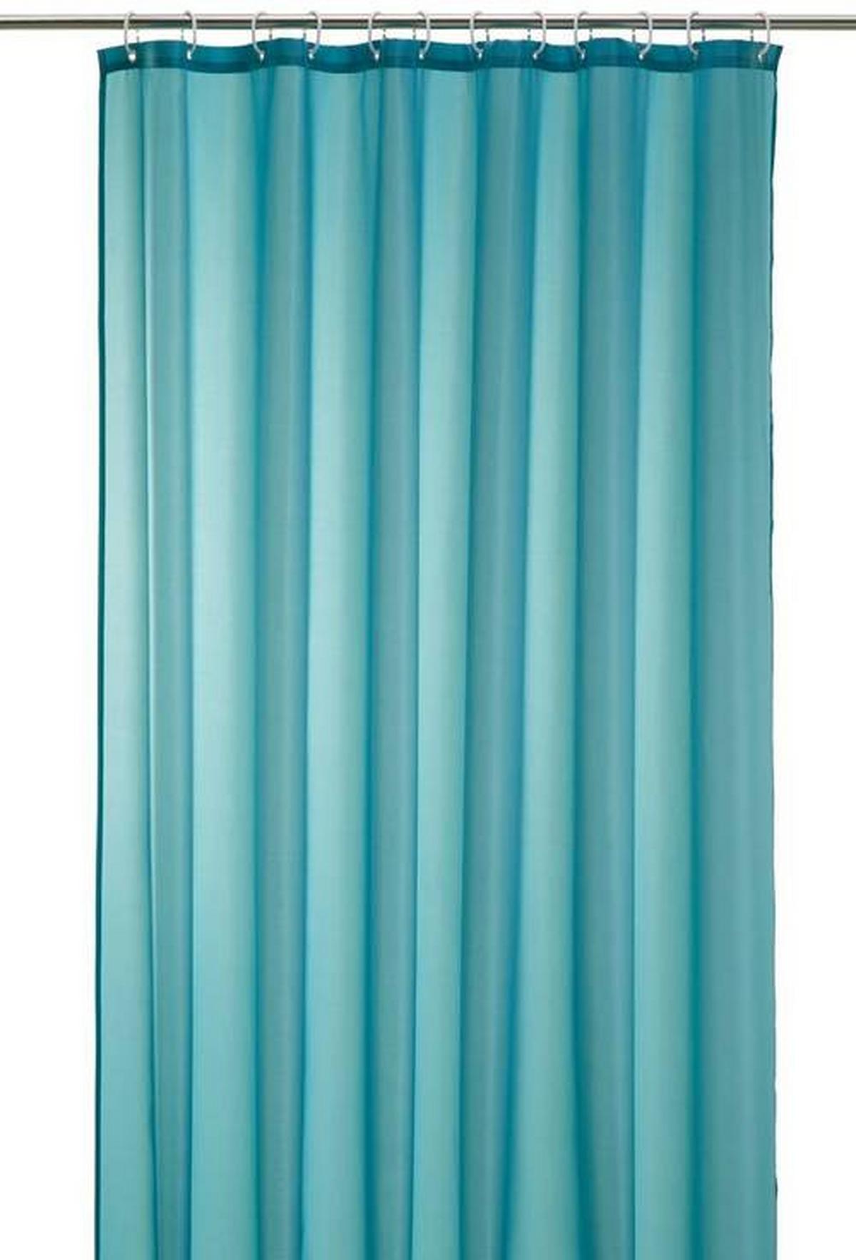 SPRCHOVÝ ZÁVĚS Uni, 180/200cm, modrá - modrá, Konvenční, textil (180/200cm) - Modern Living