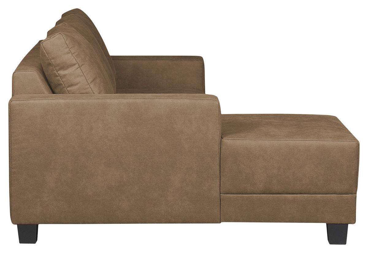 Ecksofa Grenwood Schlammfarben S: 144x200 cm - Schlammfarben/Braun, Design, Textil (144/200cm) - MID.YOU