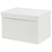SKLÁDACÍ KRABICE CINDY - CA. 23L -EXT- - bílá, Moderní, karton/textil (38/26/24cm) - Mömax