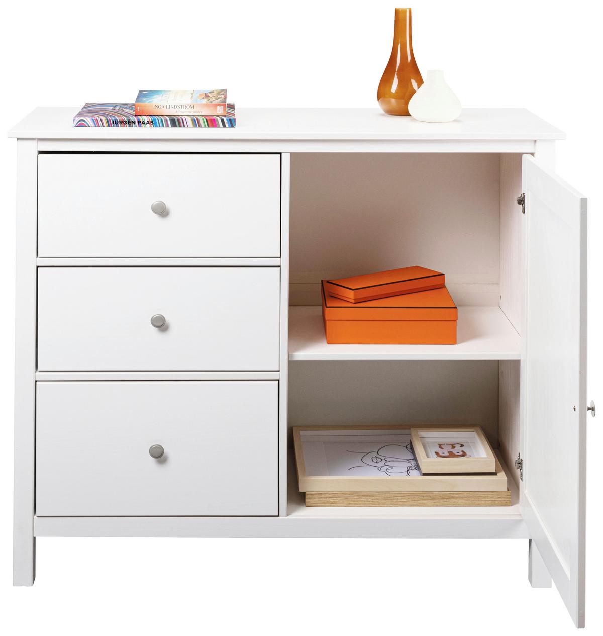 Kommode Chilly Home - Weiß, Design, Holz (110/96/40cm) - Livetastic