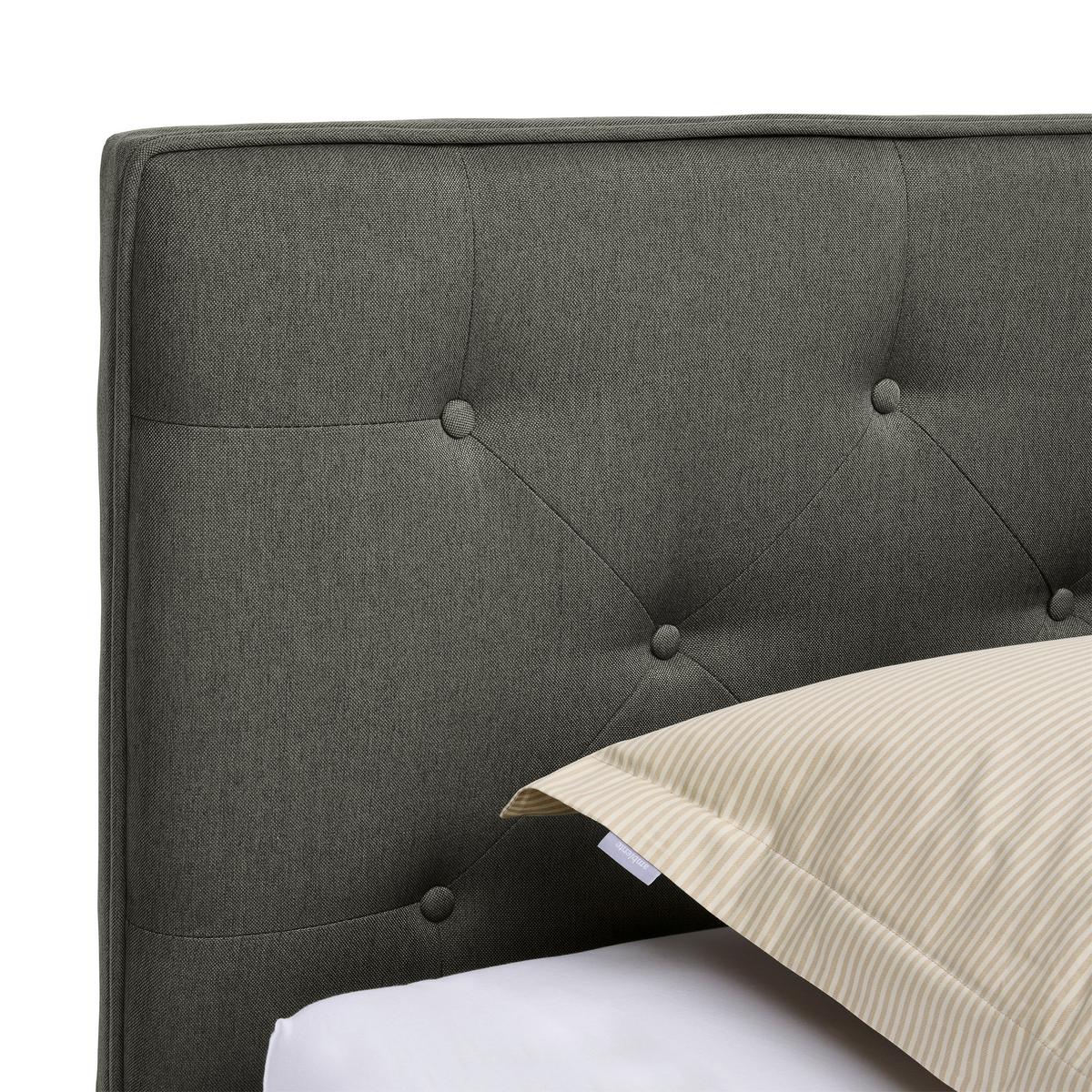 Polsterbett Padua Dunkelgrau 180x200 cm - Dunkelgrau, MODERN, Holz/Textil (180/200cm) - Carryhome
