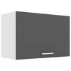 Küchenoberschrank Esilo 60 cm Anthrazit/Weiß 1 Klappe - Anthrazit/Weiß, KONVENTIONELL, Holzwerkstoff (60/40/31cm) - MID.YOU