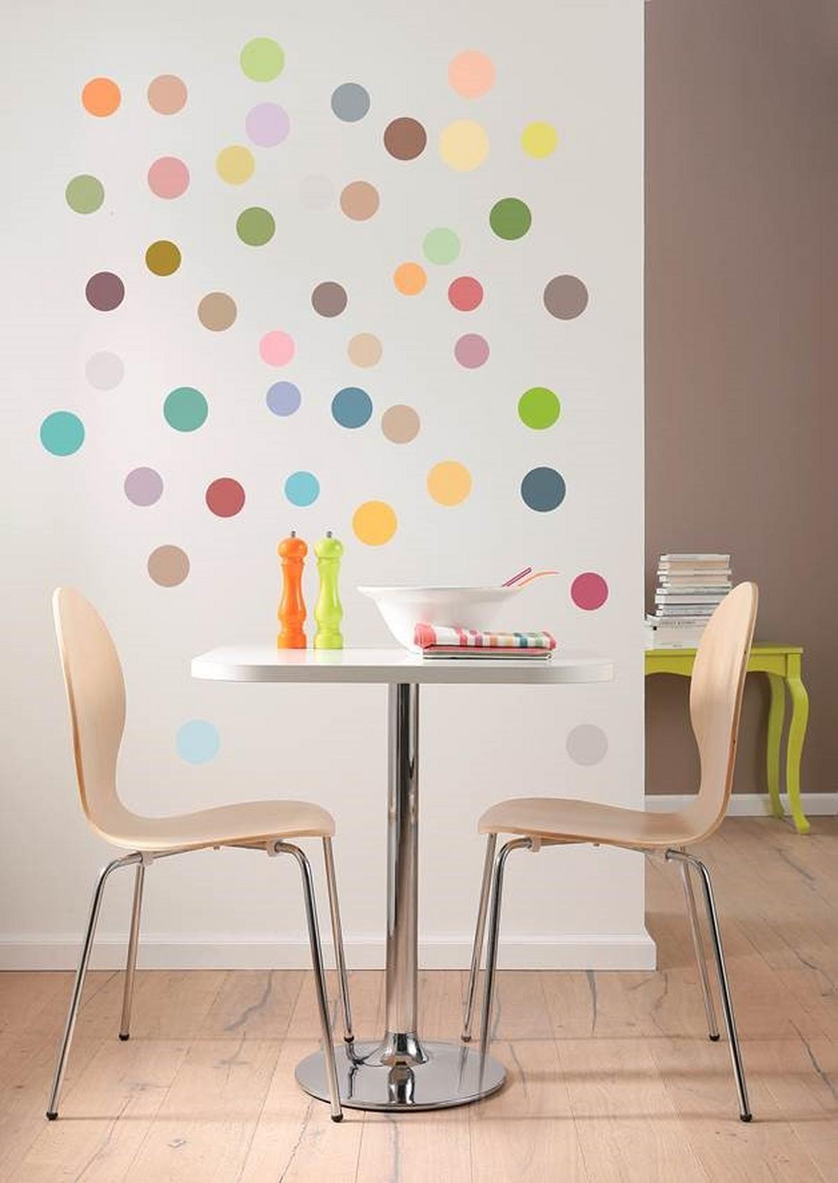 Wandtattoo Dots - Multicolor, Basics, Kunststoff (50/70cm) - Komar