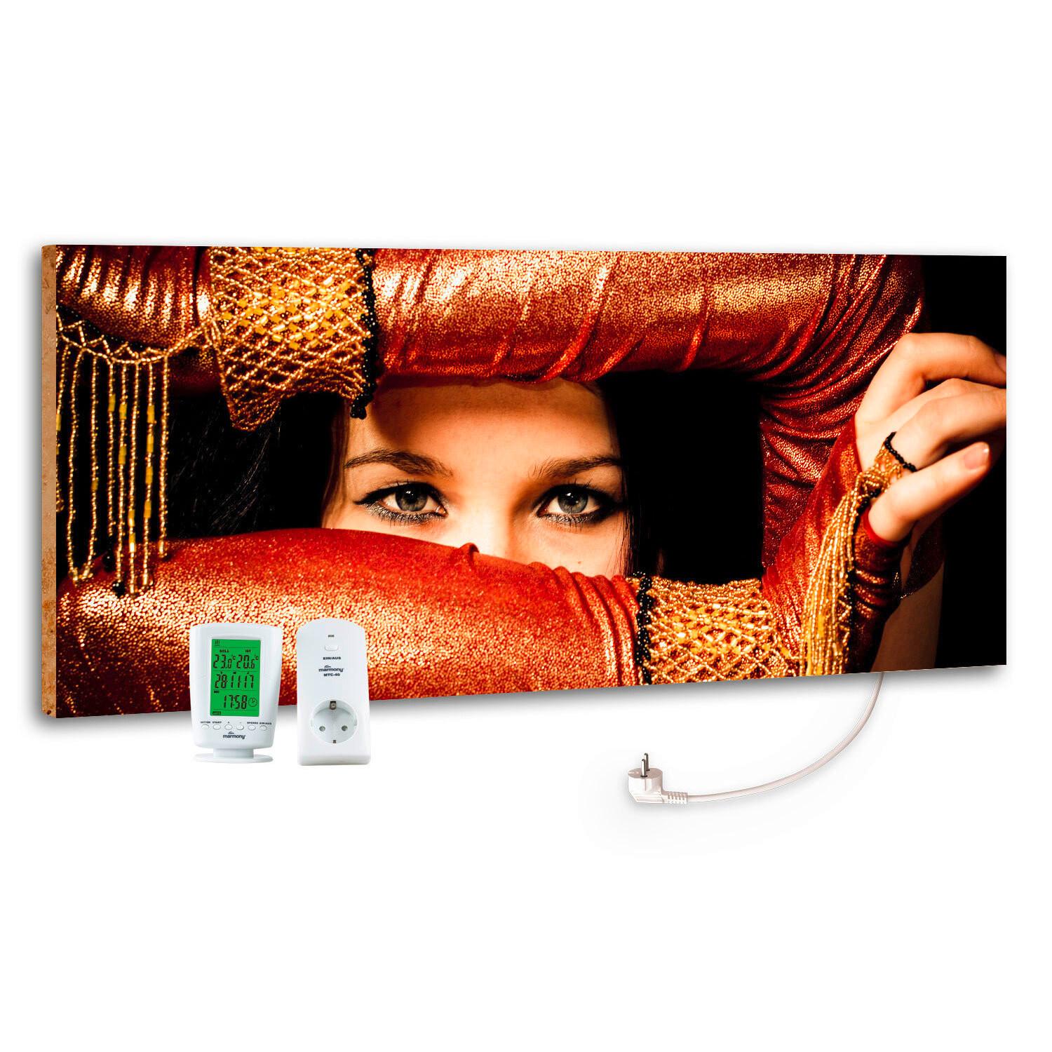 Infrarot Heizung 800 W Arabic Eyes 40x100 Cm - Multicolor, MODERN, Stein (40/100/2cm) - marmony