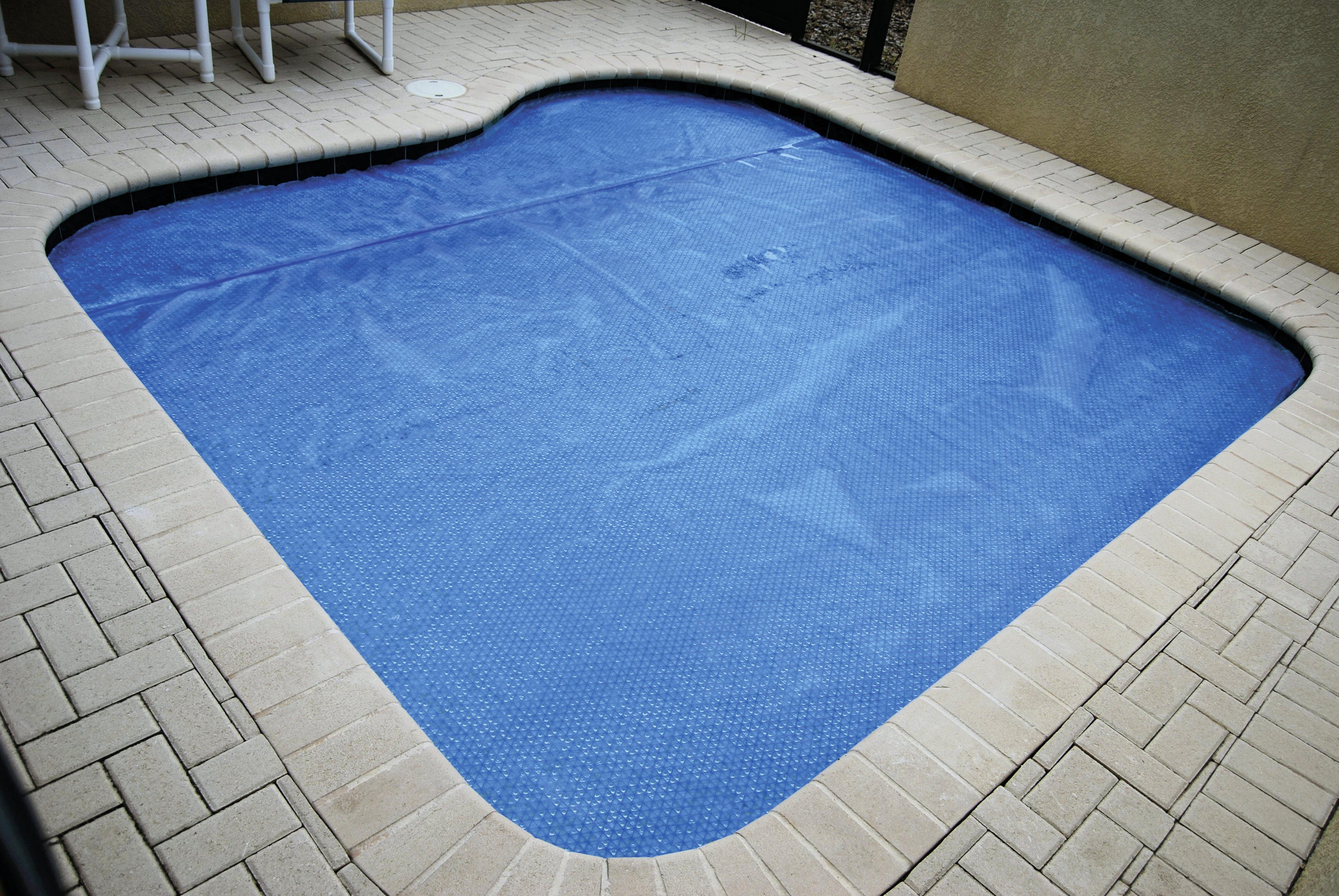 Poolplane in blau Solarplane für runde Pools Ø 457 cm Planengröße Ø 448cm 