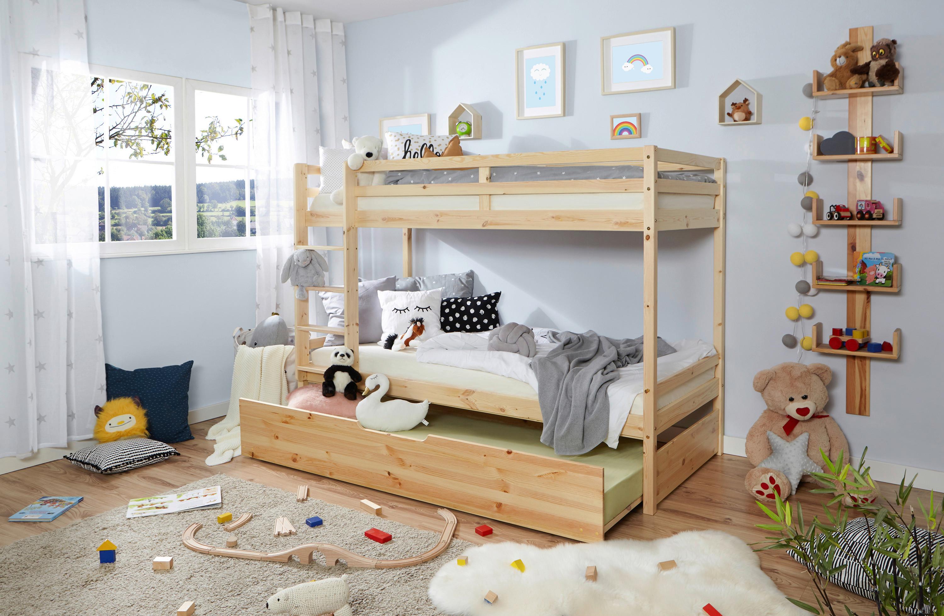 Etagenbett Finn - Naturfarben, MODERN, Holz (90/200cm) - MID.YOU