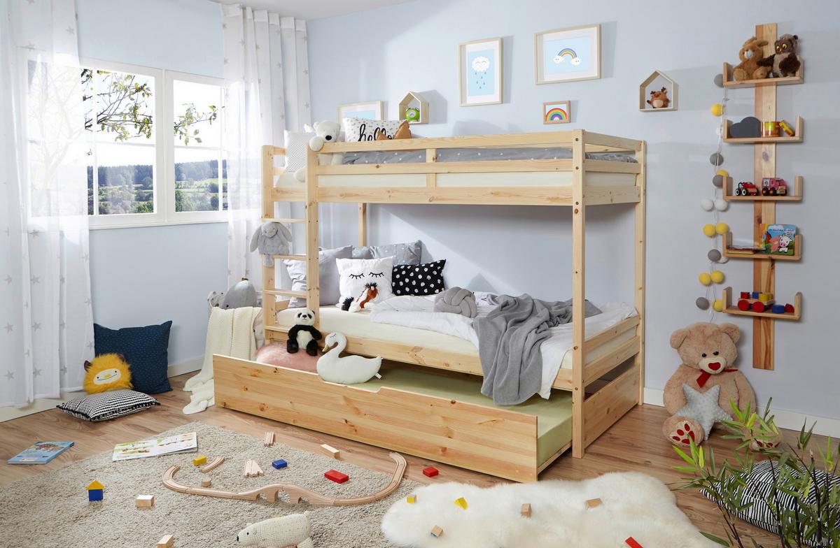 Etagenbett Finn - Naturfarben, MODERN, Holz (90/200cm) - MID.YOU