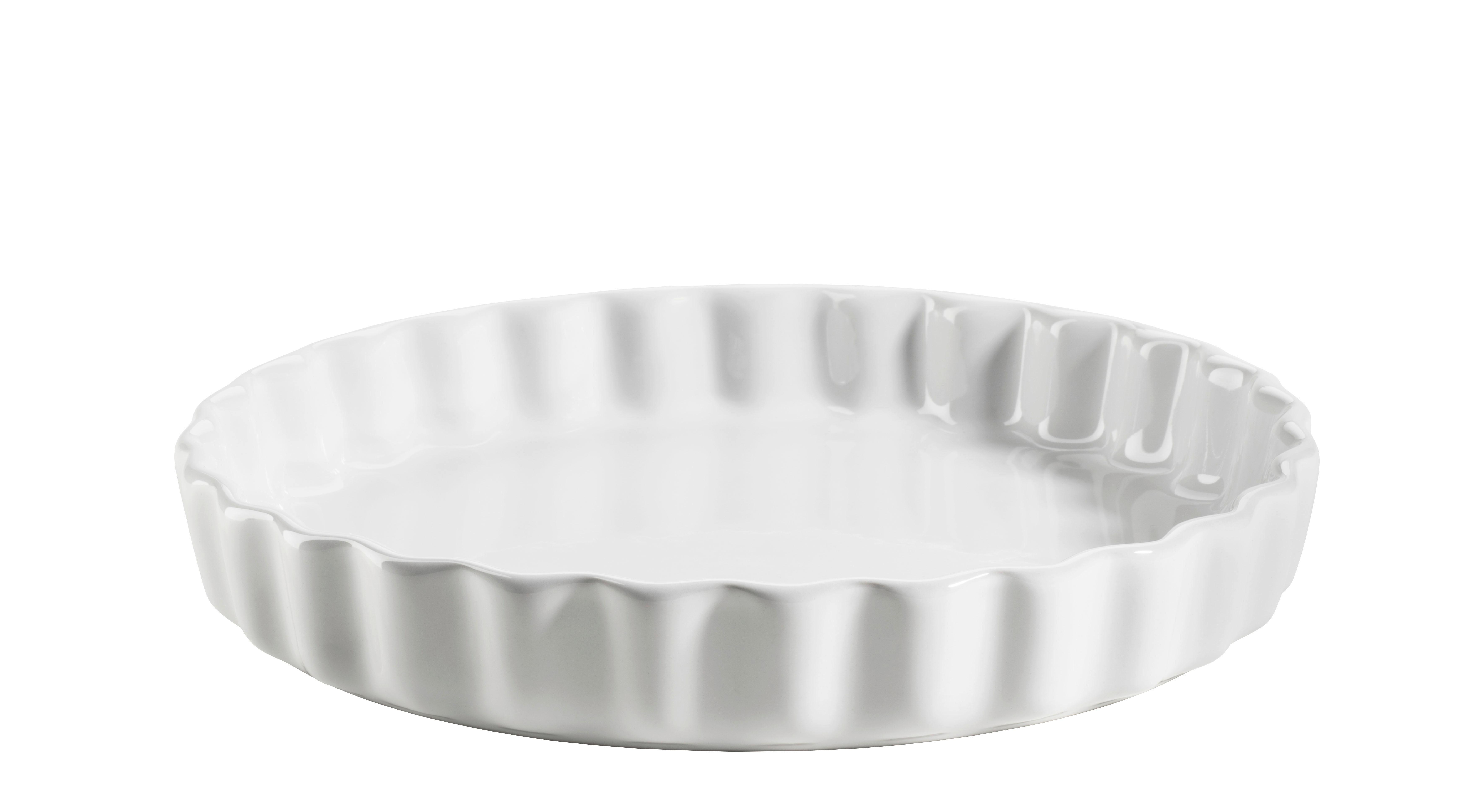 Backform Kitchen Time weiß D: 27 cm - Weiß, Basics, Keramik (27cm) - Mäser