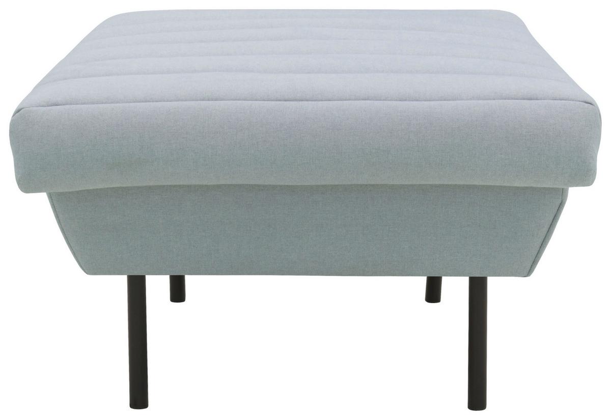 Hocker Looks Ix - Schwarz/Hellblau, Design, Textil (70/45/70cm) - LOOKS by W.Joop