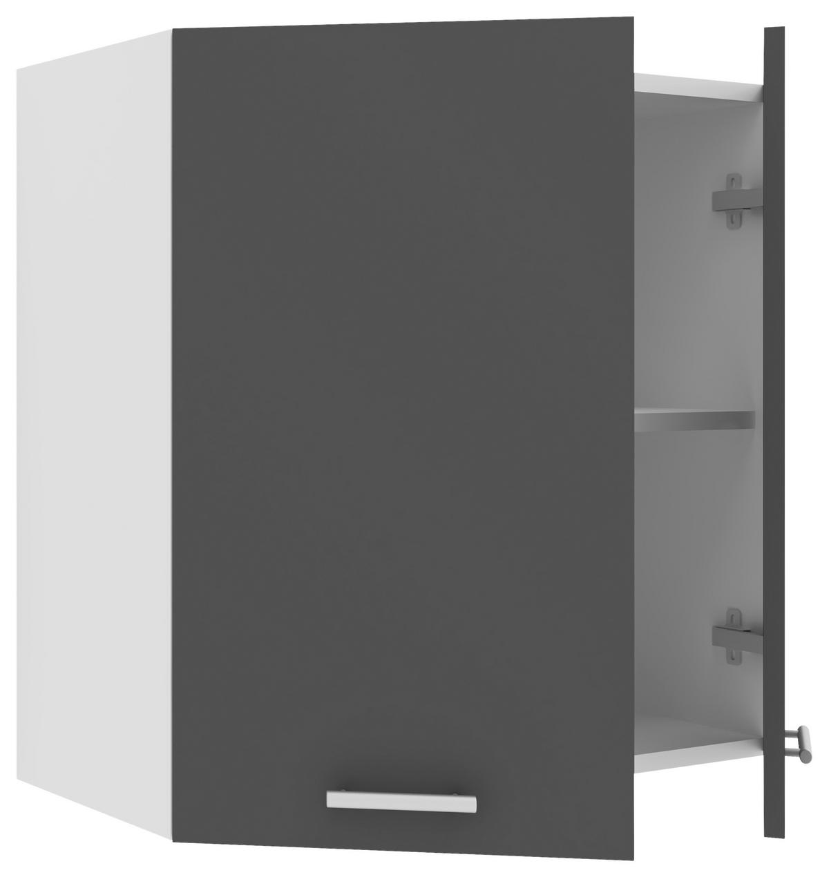 Küchenoberschrank Esilo B: 60 Cm Anthrazit/weiß - Anthrazit/Weiß, KONVENTIONELL, Holzwerkstoff (60/60/31cm) - MID.YOU
