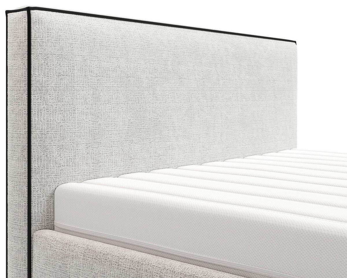 Polsterbett Winter Naturfarben Lf: 180x200 Cm - Schwarz/Naturfarben, MODERN, Holz/Holzwerkstoff (180/200cm) - MID.YOU