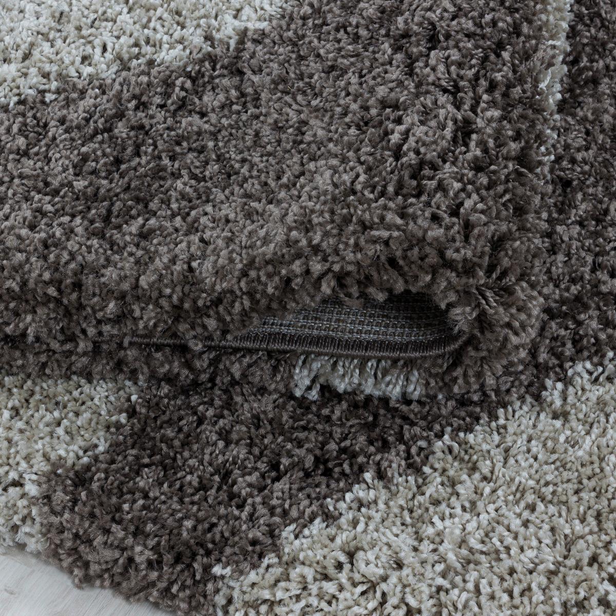 Hochflor Teppich Taupe Naturfaser Tango 140x200 cm - Taupe, Design, Textil (140/200cm)