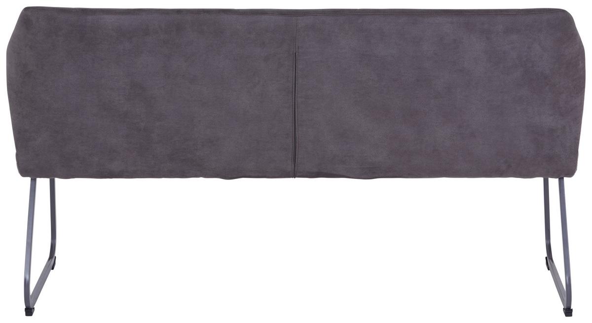 Sitzbank Rimini - Grau, MODERN, Textil/Metall (160/86/63cm) - MID.YOU