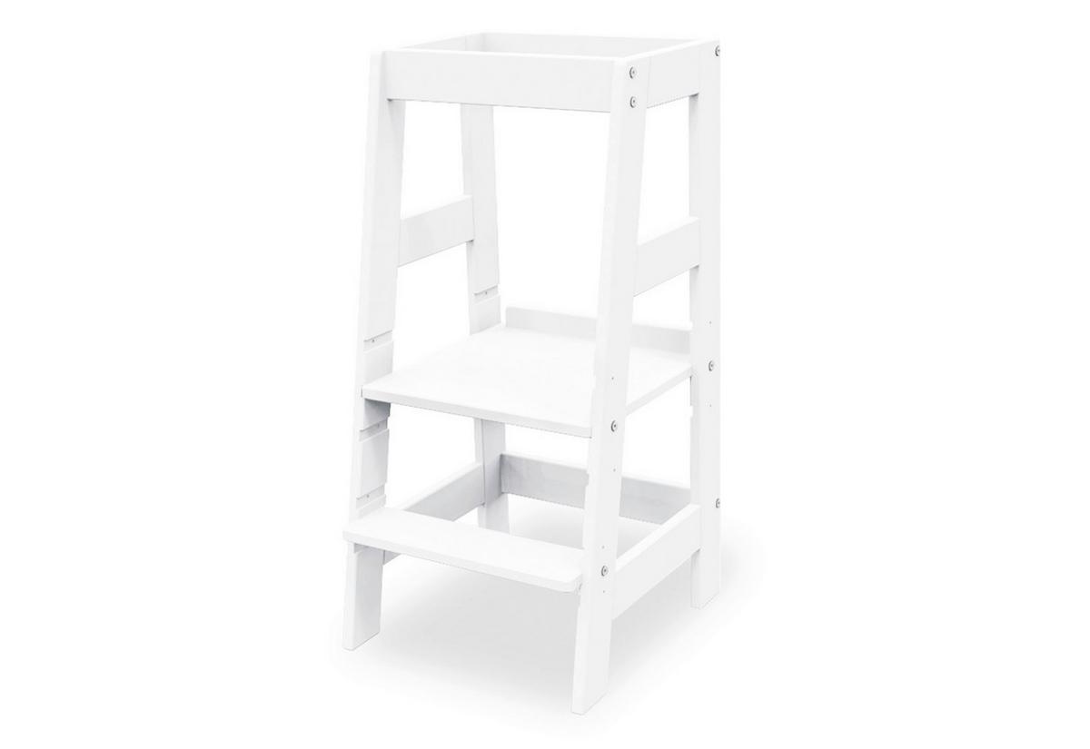 Lernturm Buche Vollmassiv BxHxT: 40x85x47 cm - Weiß, Basics, Holz (40/85/47cm) - Pinolino