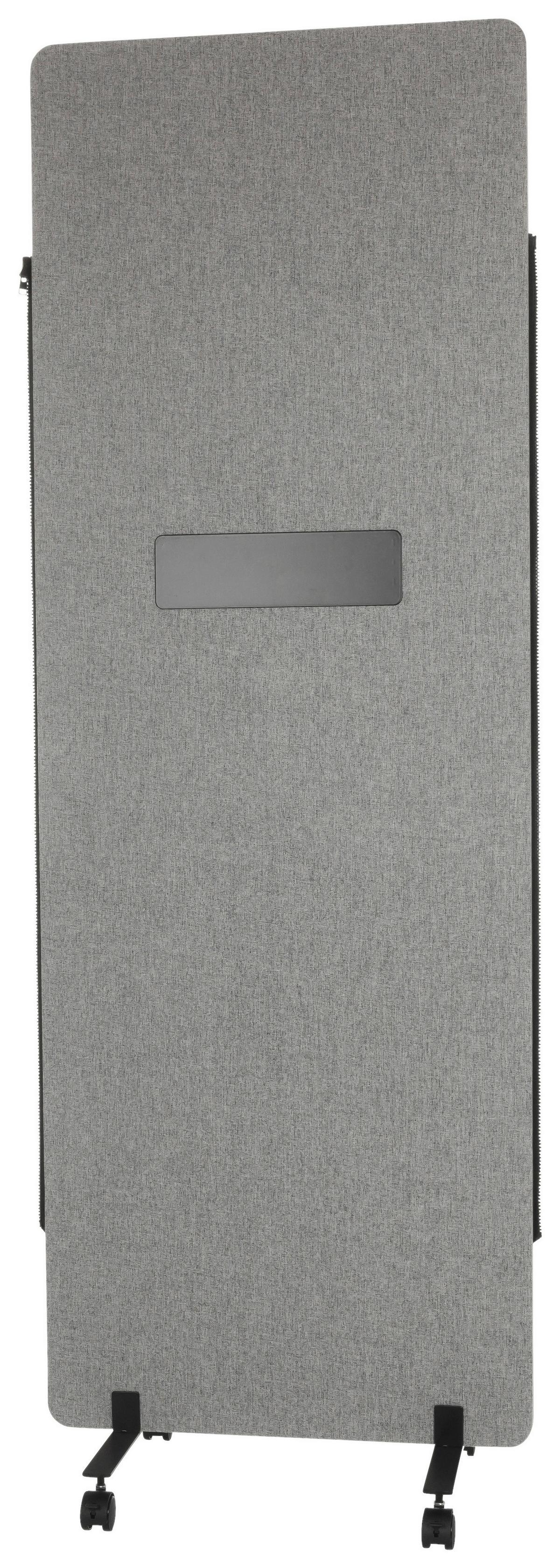 Trennwand Flexmiut Wb - Klar/Hellgrau, Basics, Kunststoff/Textil (60/177/3cm) - MID.YOU