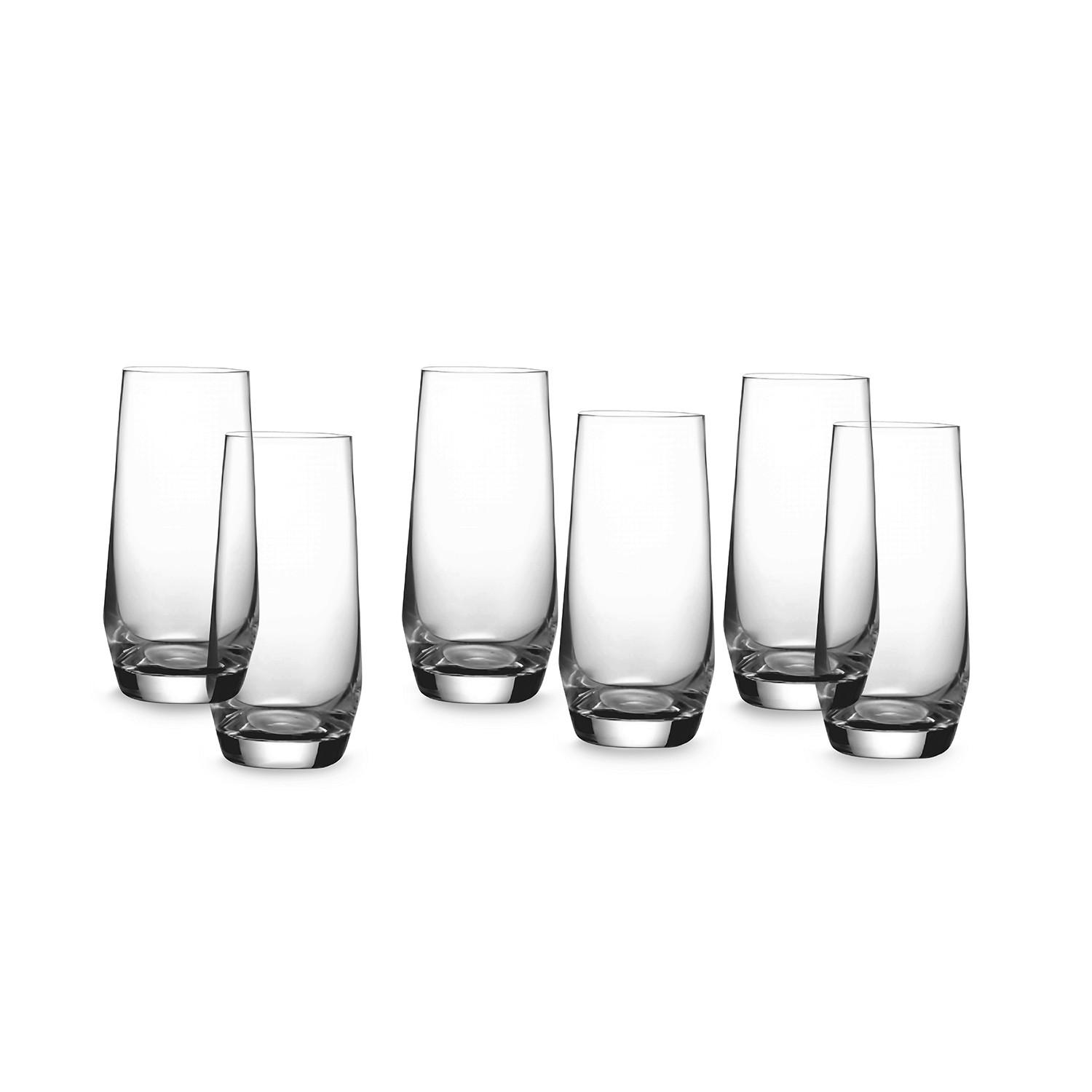 Gläserset 6er Set Glas - Transparent, Basics, Glas (7,9/16,5cm) - Echtwerk