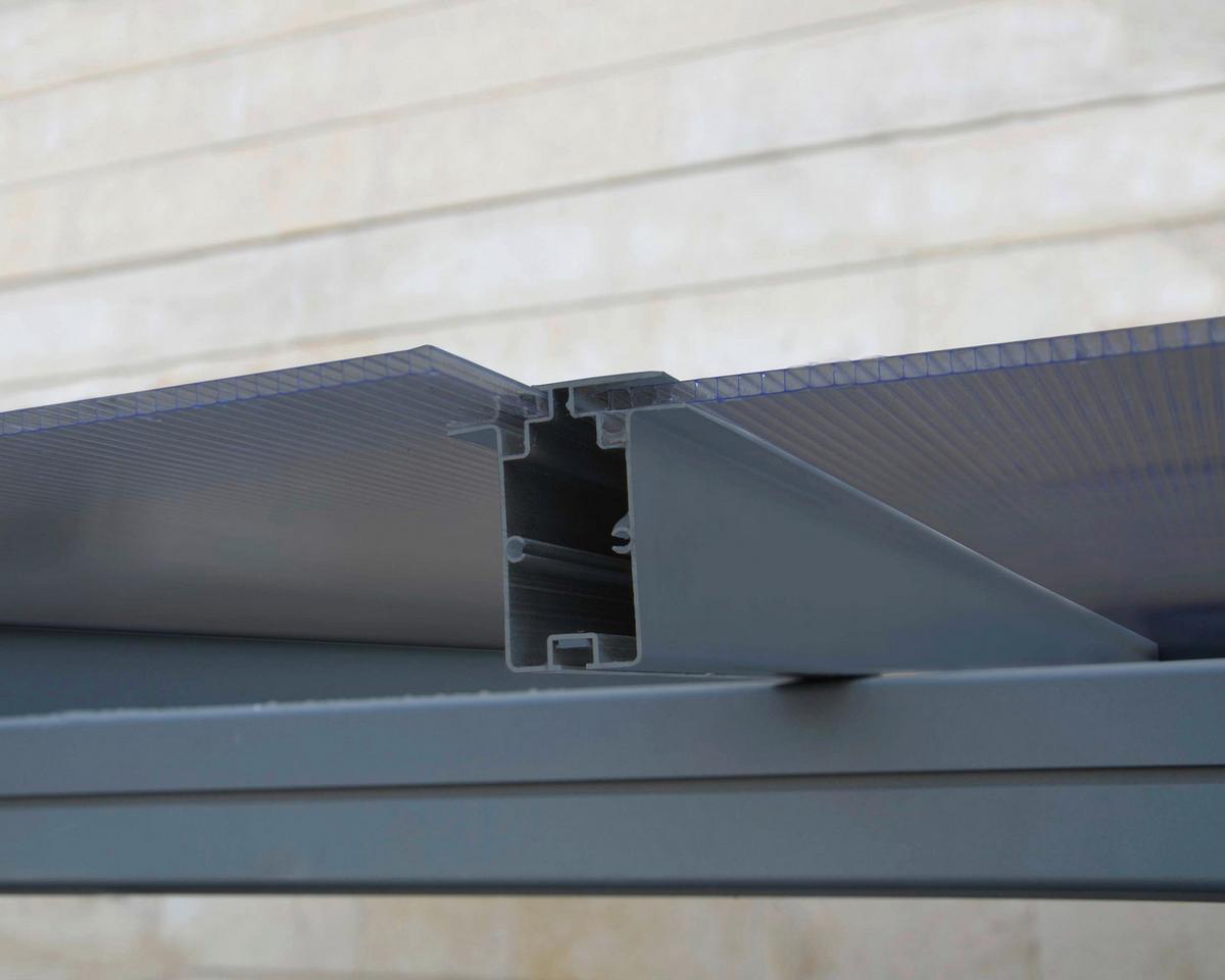 Carport Carport Verona - Anthrazit/Bronzefarben, Basics, Kunststoff/Metall (218/297/500cm)