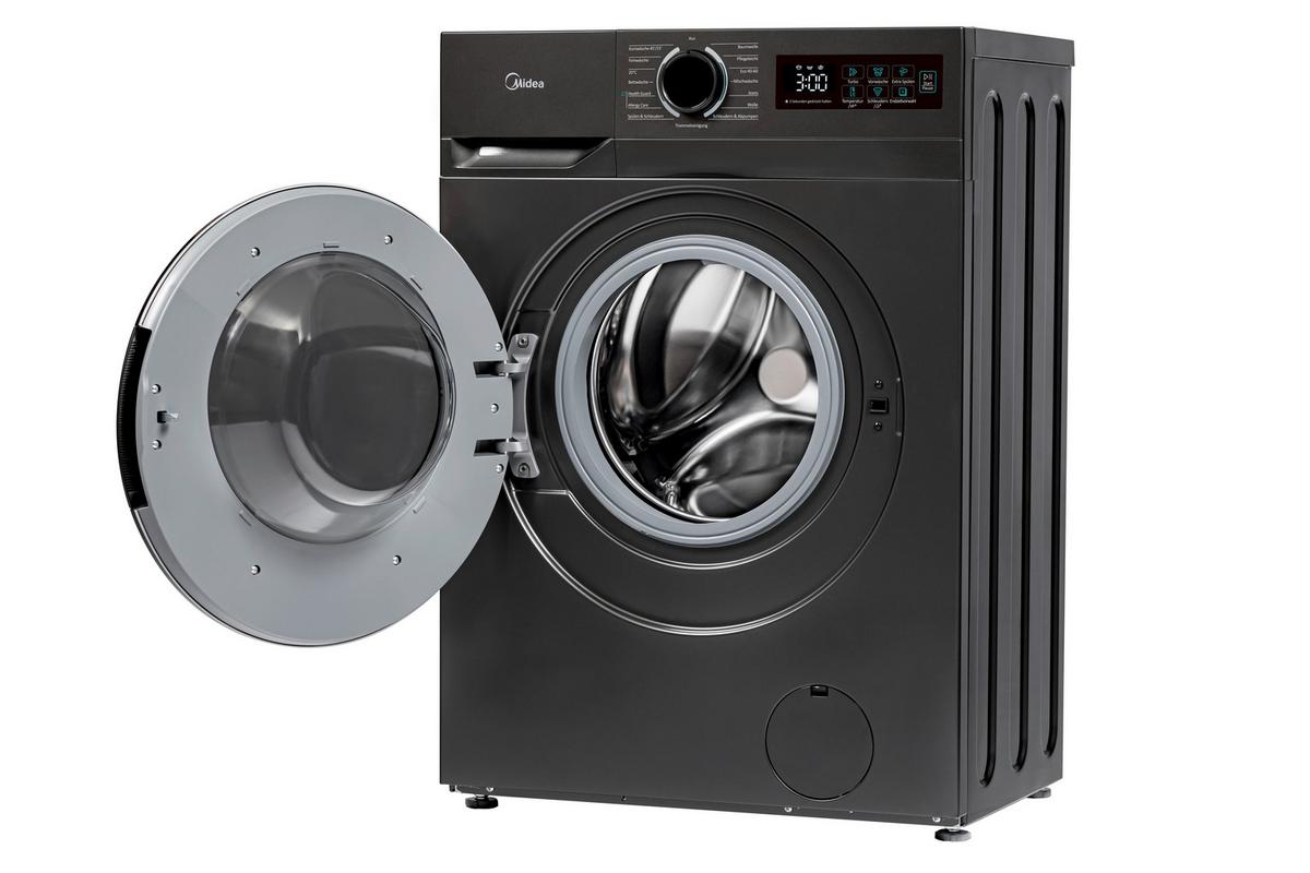 Waschmaschine Mf110w70u-12d - Anthrazit, Basics, Glas/Kunststoff (59.5/85/40cm) - Midea