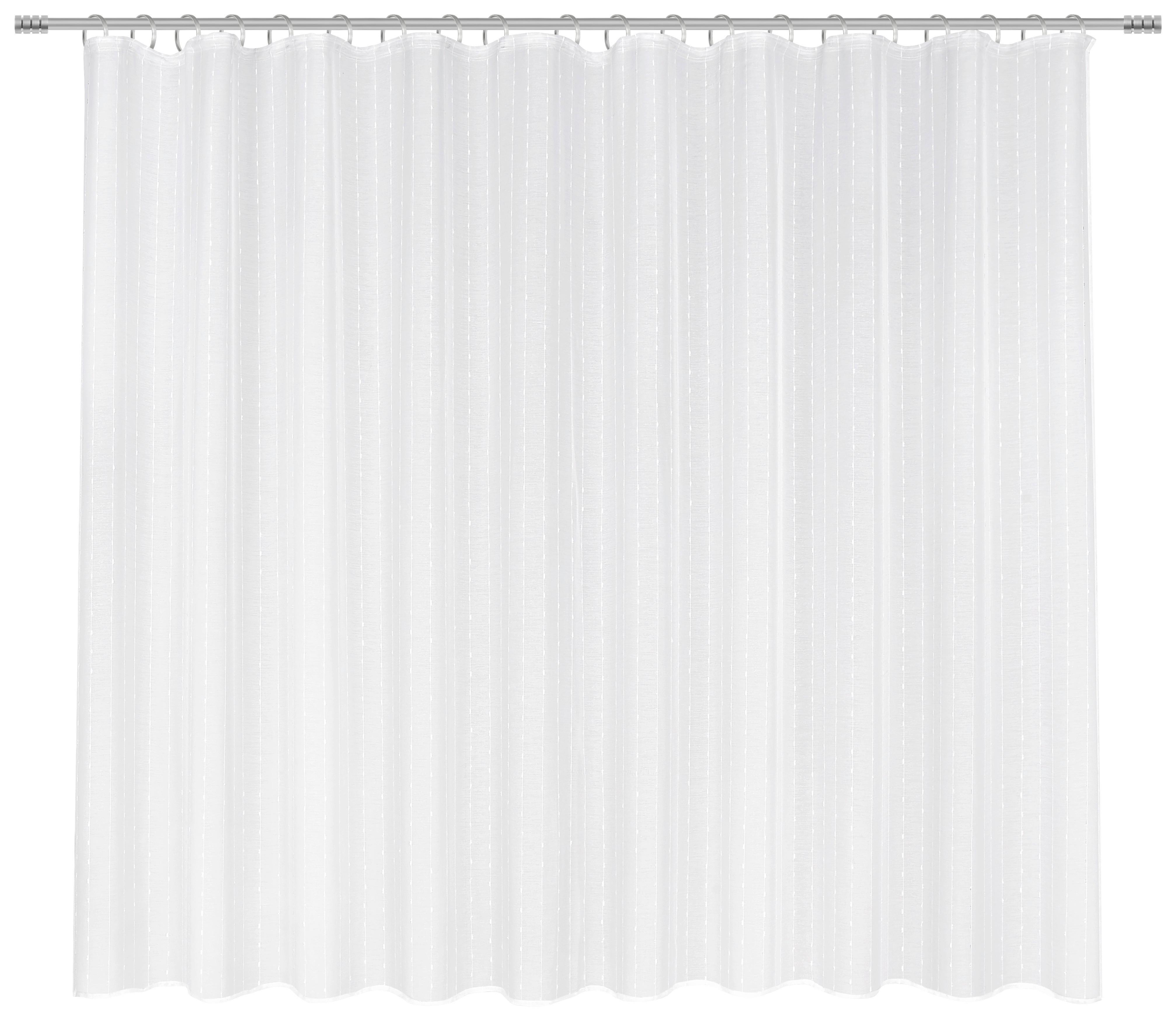 Kusová záclona Lisa store 2, 300/175cm - biela, Romantik / Landhaus, textil (300/175cm) - Modern Living