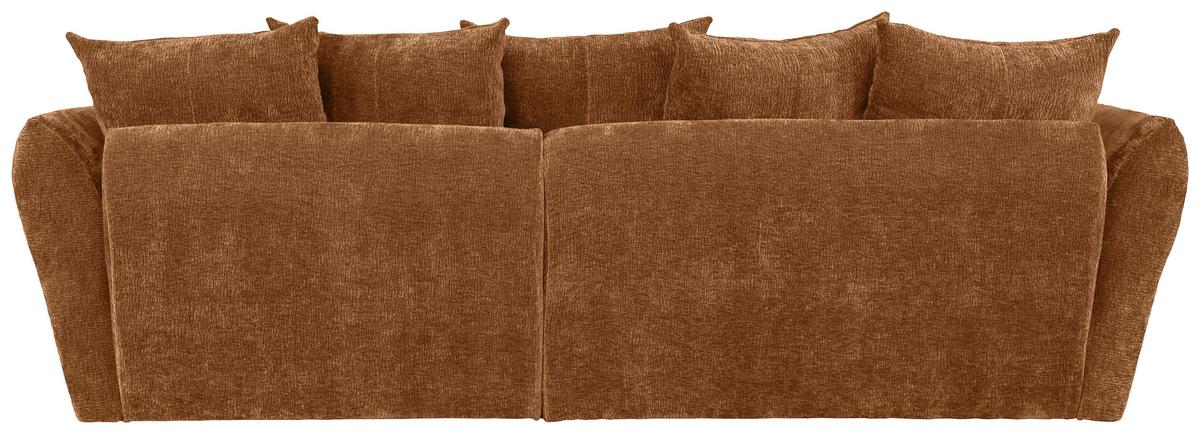 Univerzálna sedačka CAMMELLIO, oranžová ženilka, 7 vankúšov - oranžová/čierna, Modern, textil (296/189cm) - Mömax