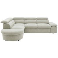 Ecksofa Firenze - Beige/Schwarz, Basics, Textil (219/265cm) - MID.YOU