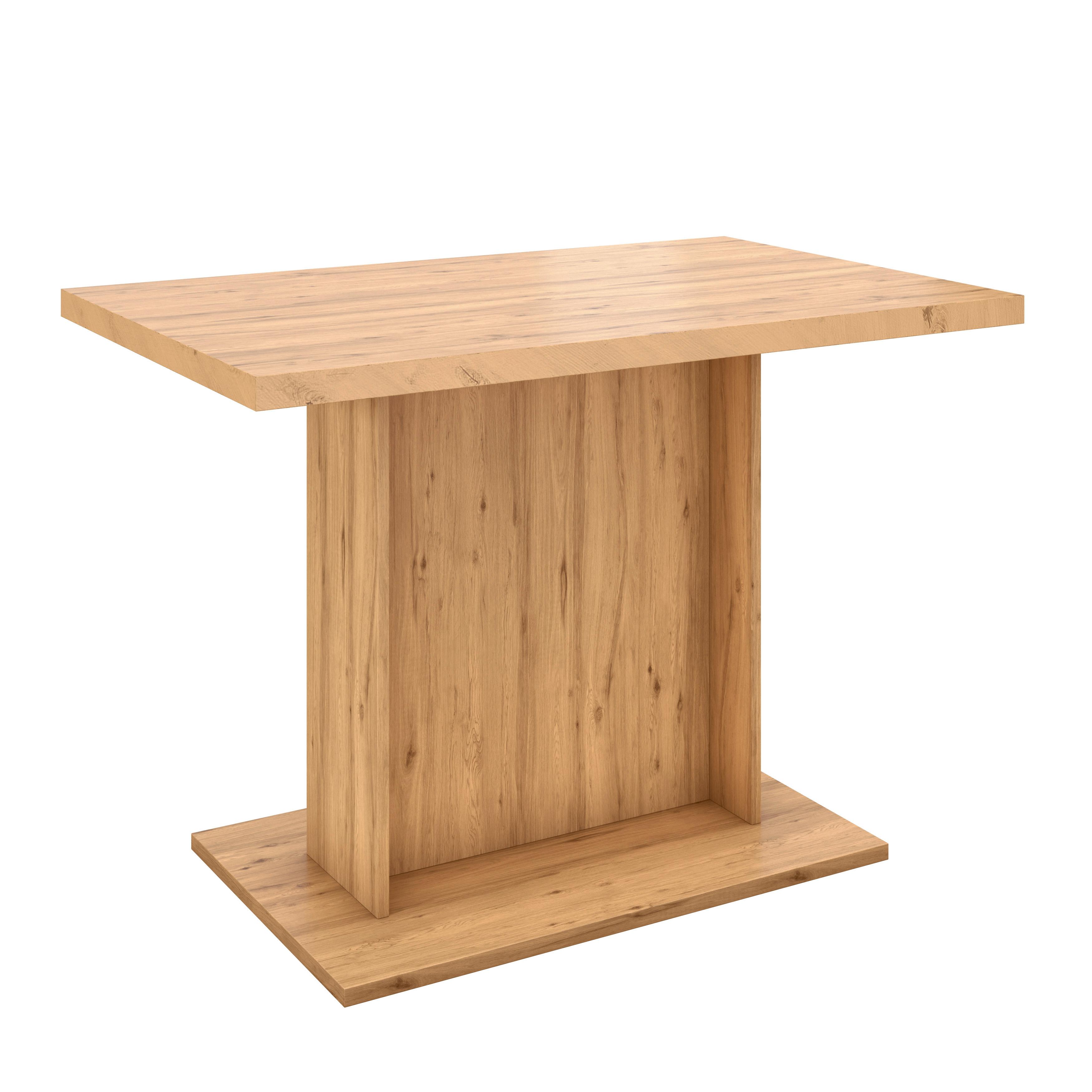 Esstisch Leipzig Eiche Artisan Dekor, B: 110cm - Eiche Artisan, ROMANTIK / LANDHAUS, Holzwerkstoff (110/76/70cm)
