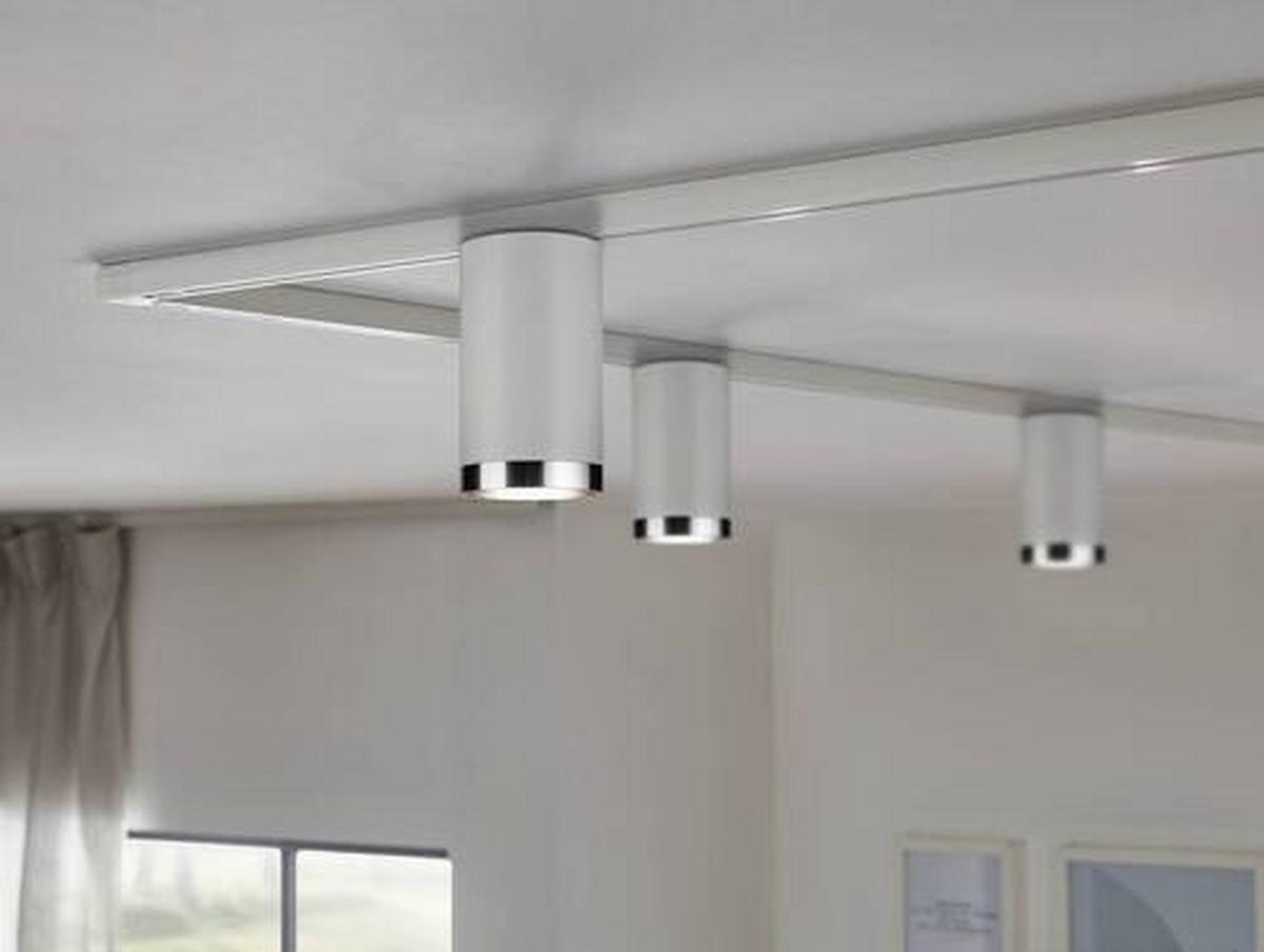 Schienensystem Urail Strahler 96963 In Chromfarben/Weiß - Chromfarben/Weiß, Basics, Kunststoff/Metall (6,5/12,8cm) - Paulmann
