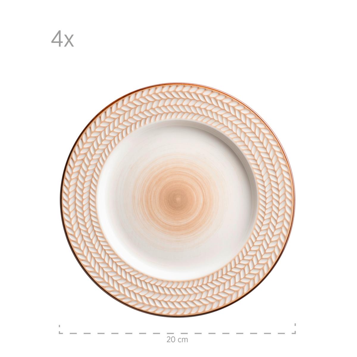 Kaffeeservice Prospero 4 Personen Geschirr Set - Weiß, Basics, Keramik (24,5/24,5/22,5cm) - Mäser