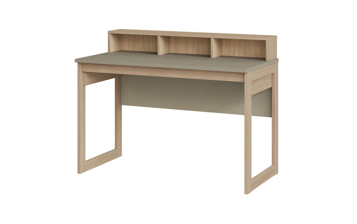 Schreibtisch Stranda Eukalyptusholzfarben L: 120cm - Eichefarben/Eukalyptusholzfarben, Design, Holzwerkstoff (120/91/60cm) - MID.YOU