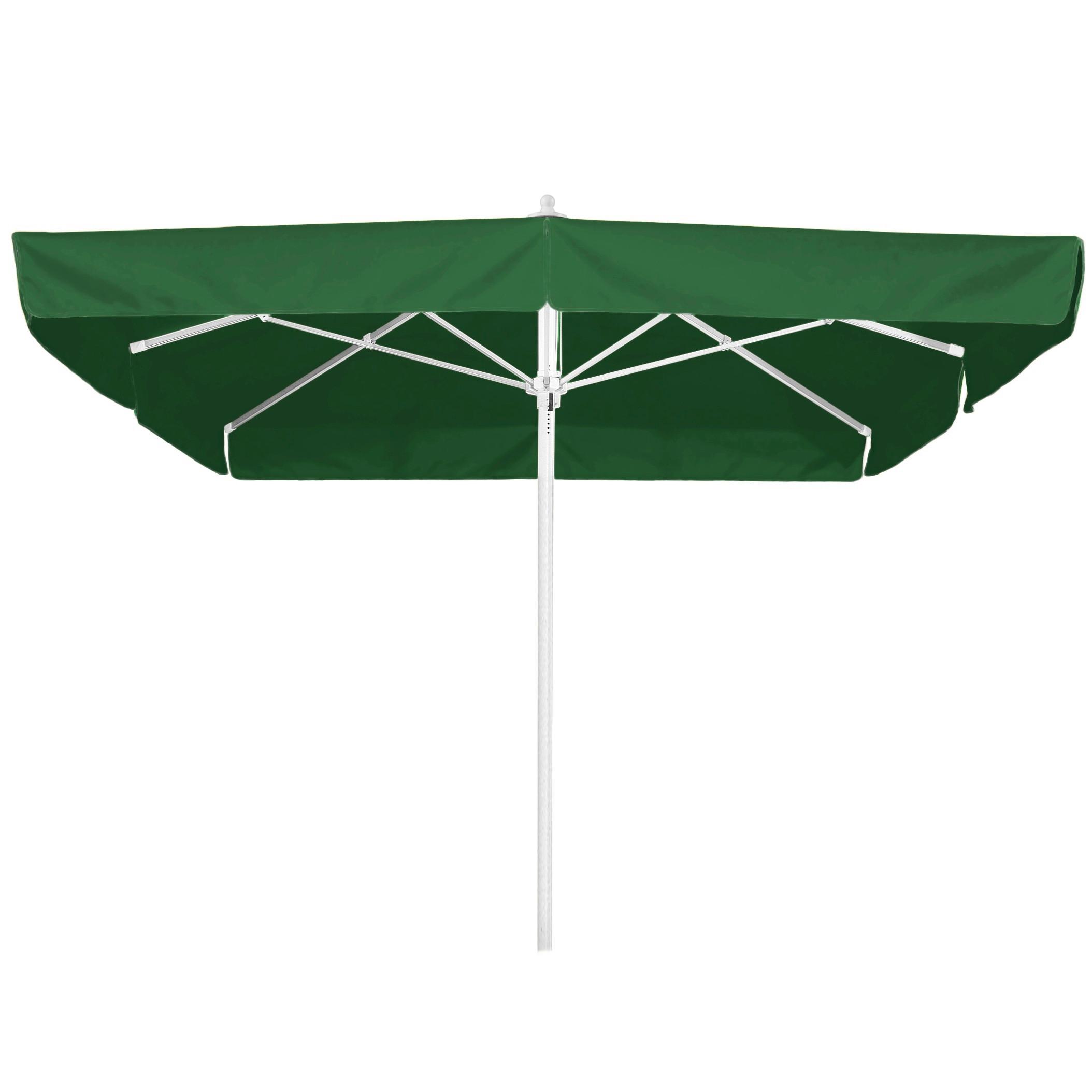 Ampelschirm Quadro LxBxH: 300x295x300cm Grün - Silberfarben/Grün, Basics, Textil/Metall (300/295/300cm) - Schneider