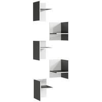 Inneneinteilung Kleiderschrank Gw-Pasadena Graphit/Weiß - Graphitfarben/Weiß, MODERN, Holzwerkstoff (27/37/35cm) - Germania
