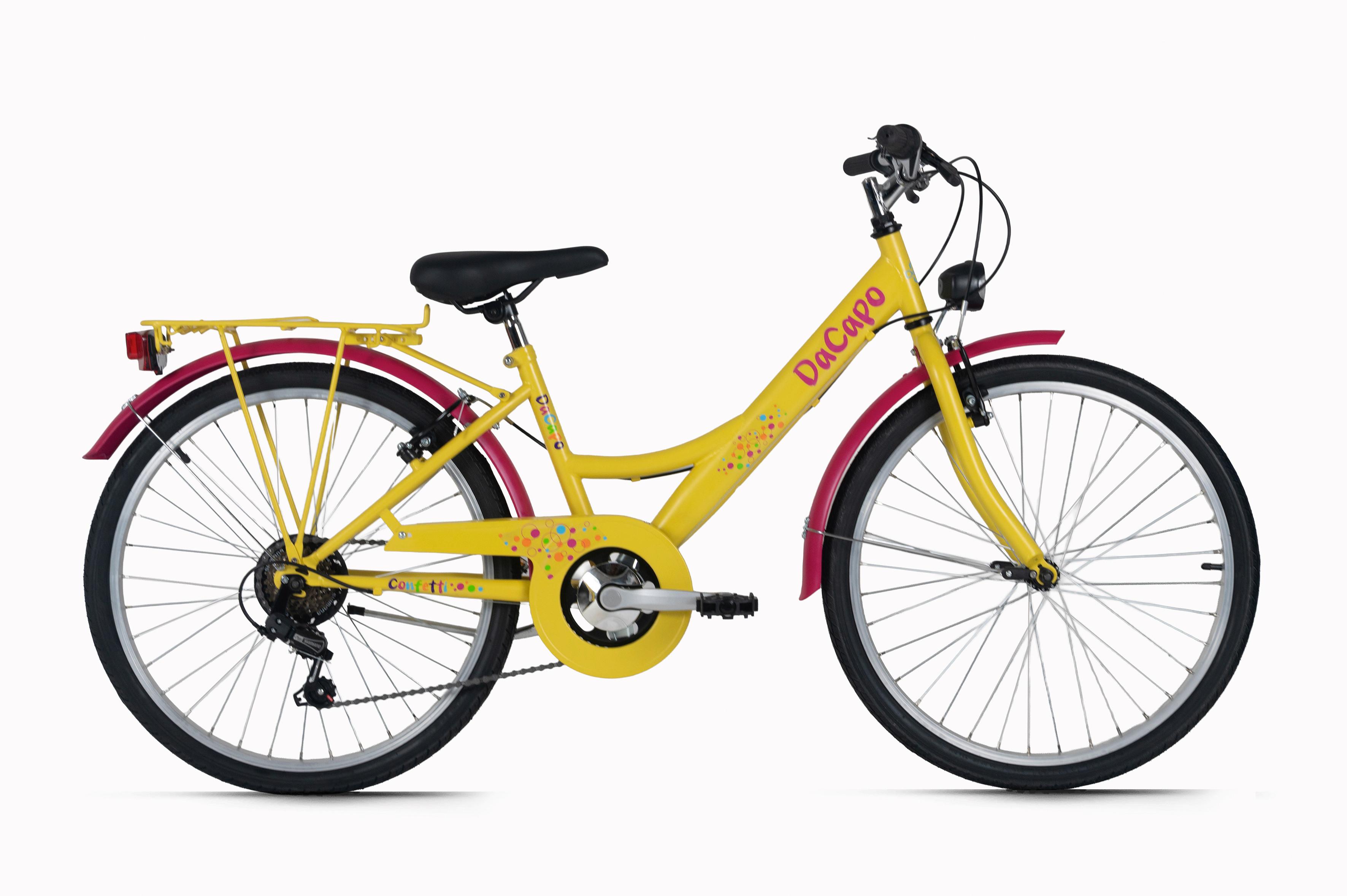 DaCapo Kinderfahrrad gelb - Gelb, MODERN, Metall (25kg)