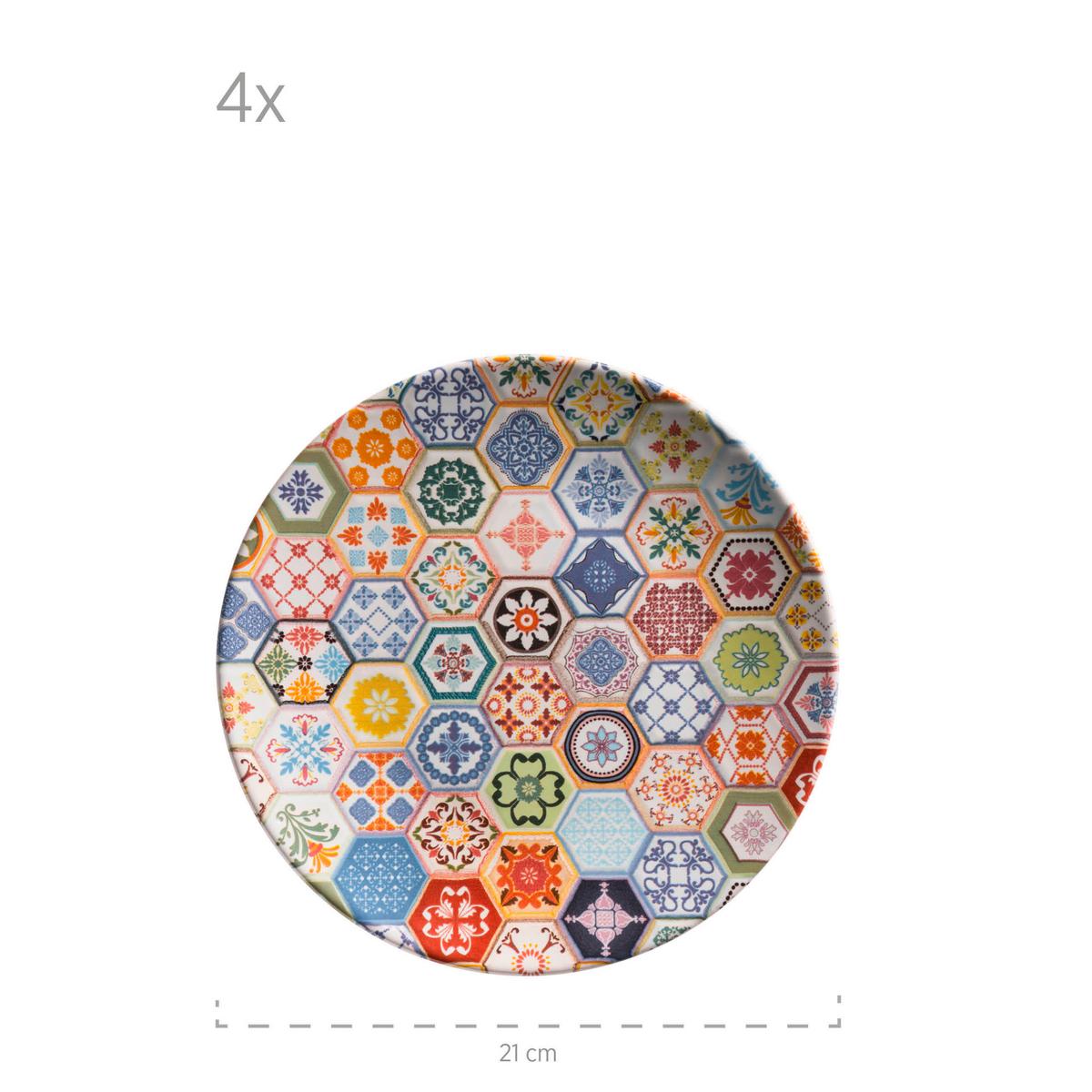 Tafelservice Amarante Multicolor 12-teilig - Multicolor, Basics, Keramik - Mäser