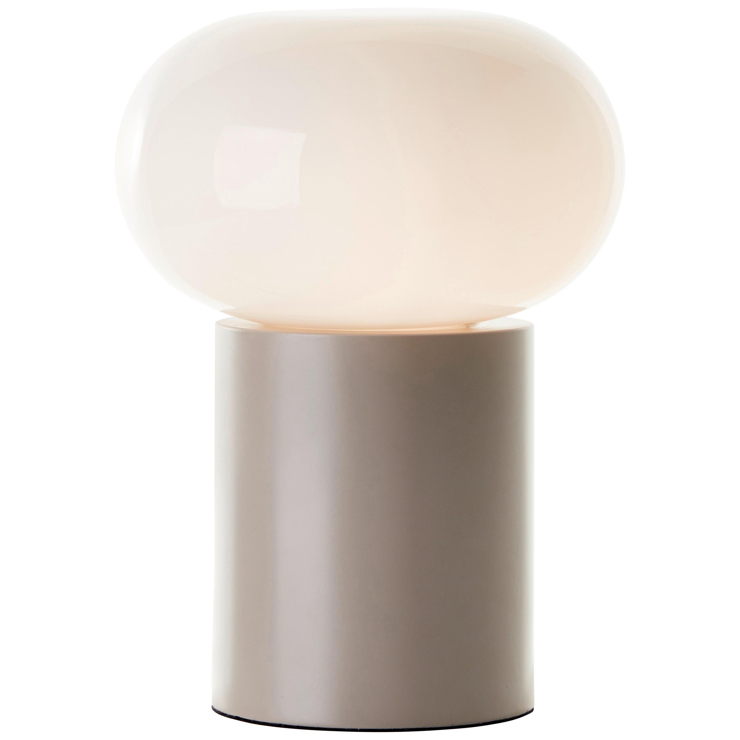 Tischleuchte 99003/20 Daeny - Taupe/Weiß, Design, Glas/Metall (20/27cm) - Brilliant