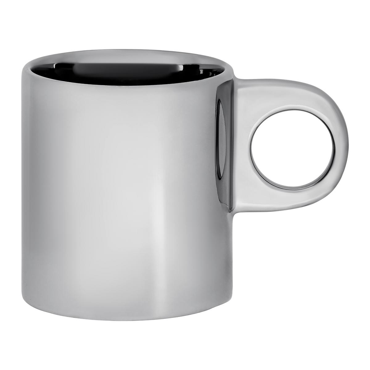 Hrnček na kávu 0,4 L - strieborná, Modern, keramika (14/9/10cm) - Mömax
