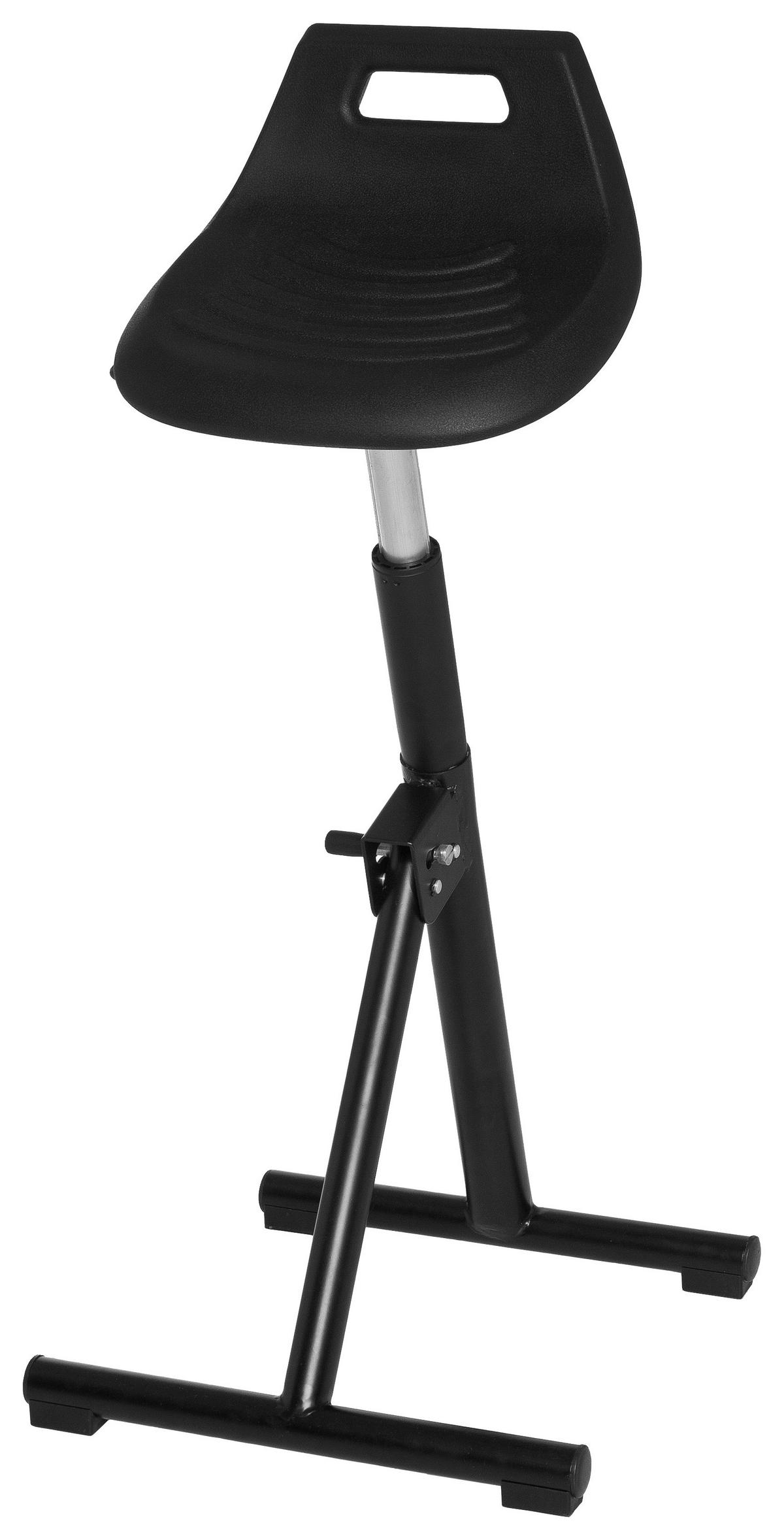 Stehhilfe Top Work 31 Schwarz - Schwarz, MODERN, Kunststoff/Metall (50/83/25cm) - MID.YOU