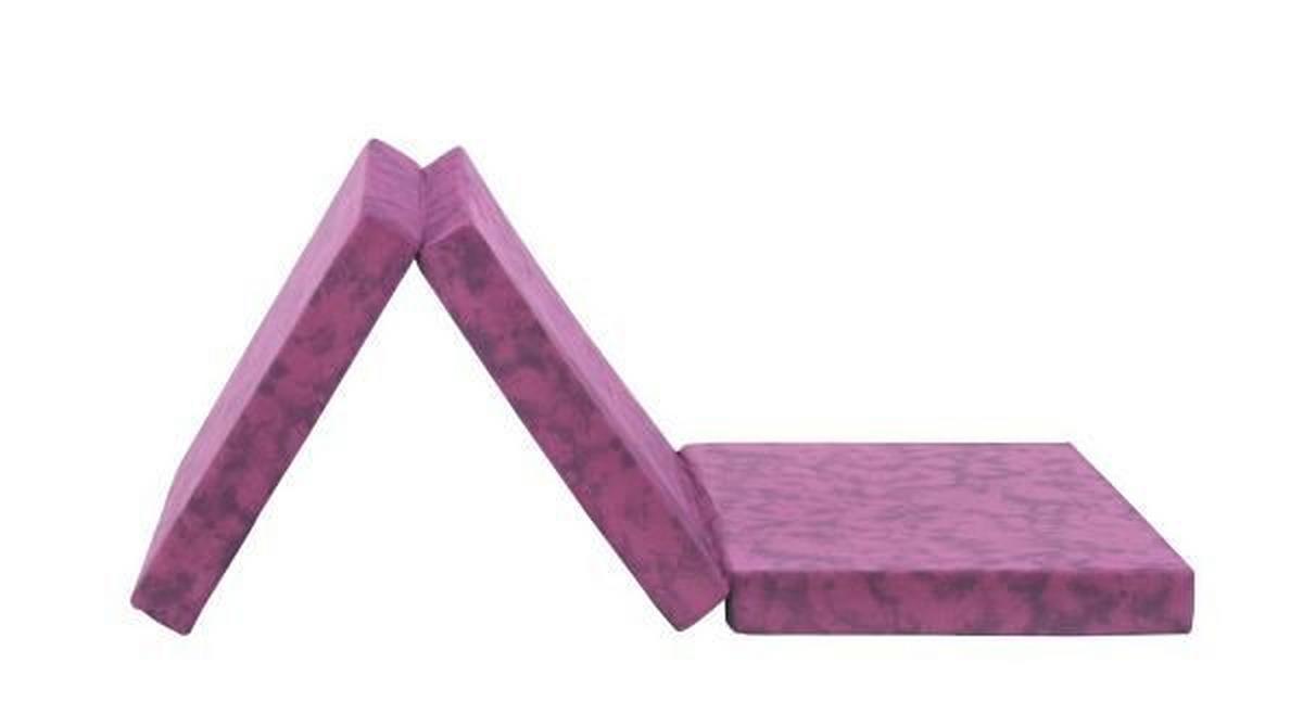 Összehajtható Matrac Billy 80/190 Cm - lila, textil (80/190cm)