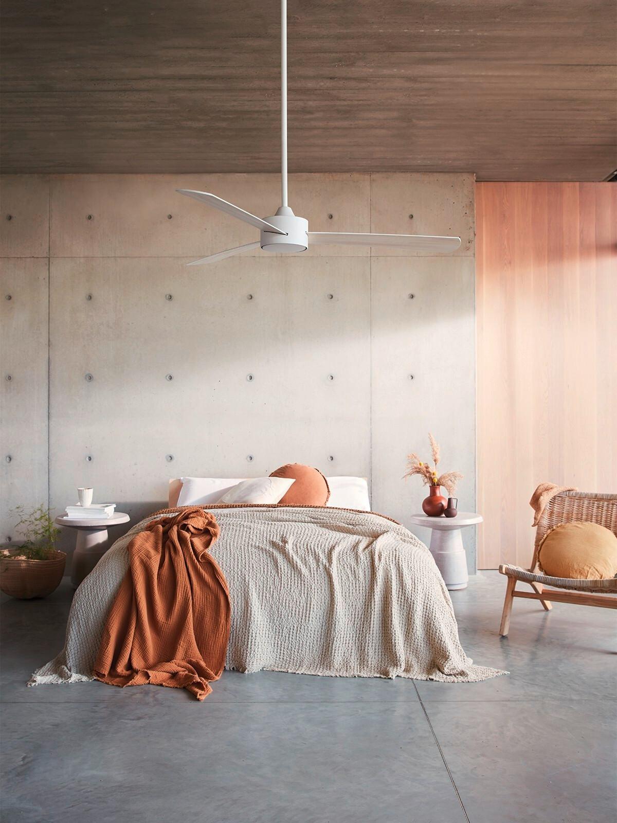 Verlängerungsstange für Deckenventilatoren Weiß - Weiß, Basics, Metall (0,21/90cm) - P & B