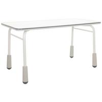 Jugendschreibtisch Kid Gro T - Hellgrau, Basics, Holzwerkstoff/Metall (120/58-67/60cm) - MID.YOU