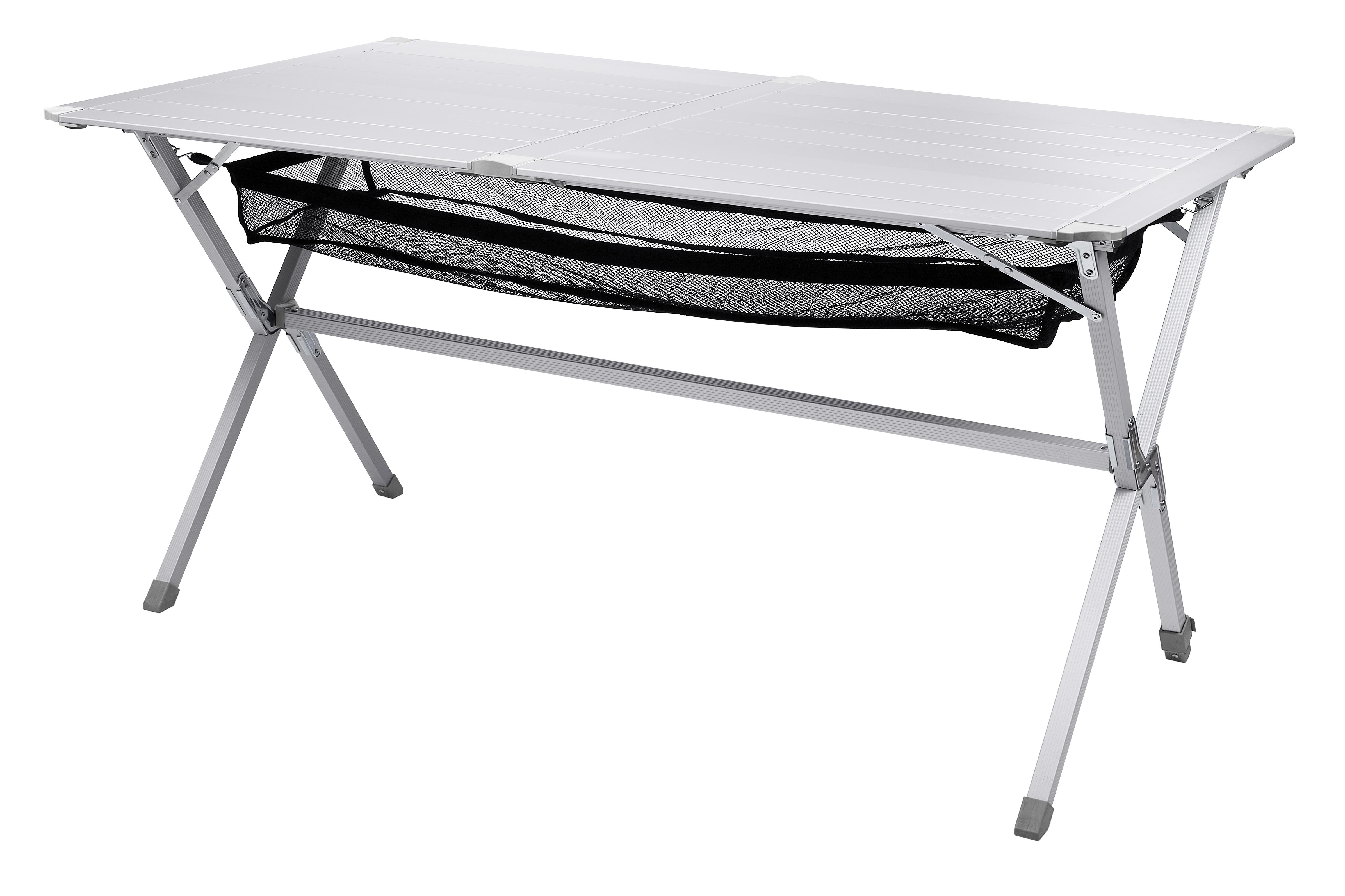 Metall Klapptisch 80x60 cm Camping Tisch Gartentisch stabil höhenverstellbar 