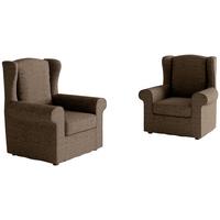 Sessel Madonna Dunkelbraun B: 88 Cm - Edelstahlfarben/Dunkelbraun, Design, Textil (88/105/90cm) - Livetastic