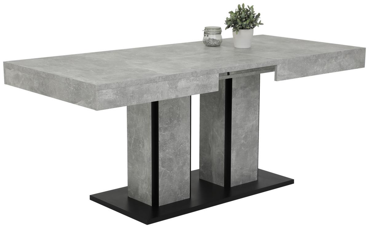 Esstisch Rose T - Anthrazit/Grau, MODERN, Holzwerkstoff (140/80/76cm) - MID.YOU