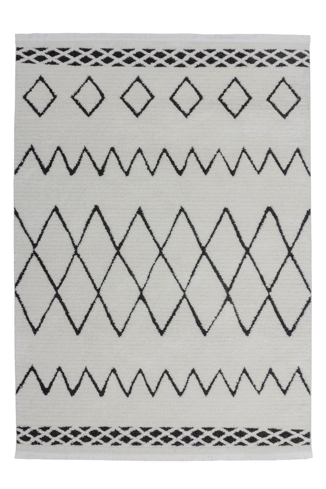 Teppich Agadir Schwarz, 160x230 cm - Schwarz, KONVENTIONELL, Textil (160/230cm)