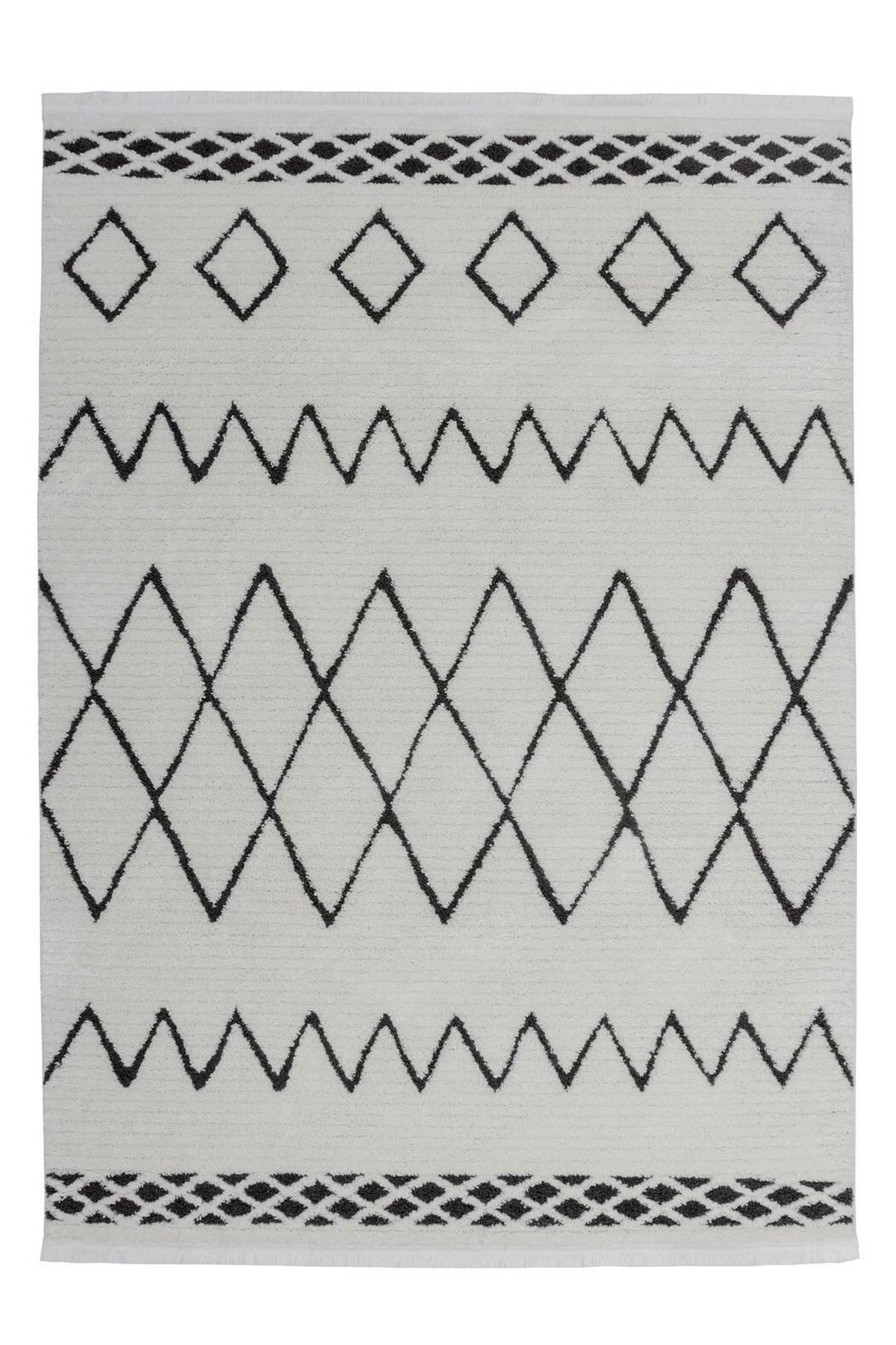 Teppich Agadir Schwarz, 120x170 cm - Schwarz, KONVENTIONELL, Textil (120/170cm)