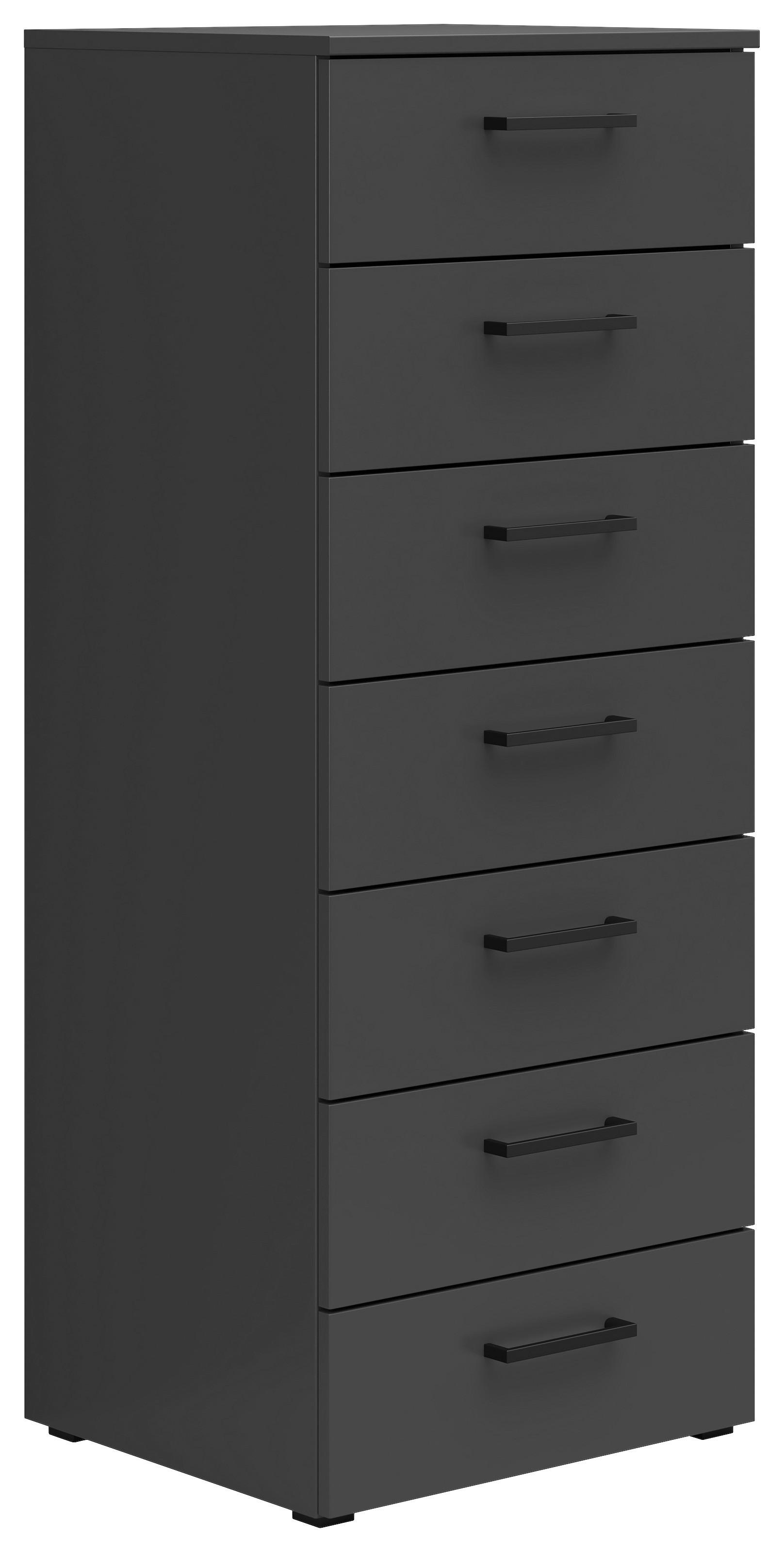 Komoda MULTISTAURAUM š: 45 cm - černá/barvy grafitu, Moderní, kompozitní dřevo/plast (45/115/40cm)