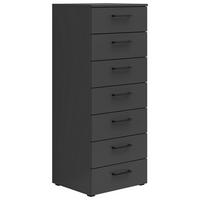 Komoda MULTISTAURAUM š: 45 cm - černá/barvy grafitu, Moderní, kompozitní dřevo/plast (45/115/40cm)